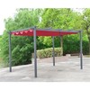 Aleko Aluminum Outdoor Canopy Pergola - 13x10 Ft - Burgundy Color PERGBURG10X13